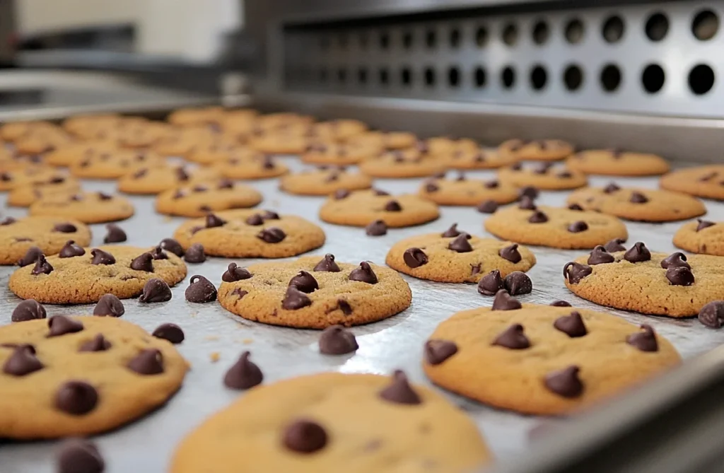 Homeslice pizza dough to kids made into freshly baked cookies on a baking tray.