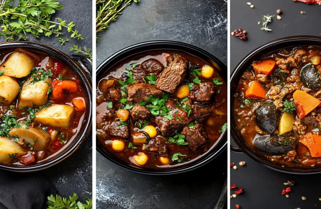 A family enjoying a cozy dinner with stew and bread, showcasing what-is-the-secret-to-good-stew in bringing people together.